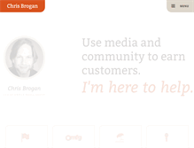 Tablet Screenshot of chrisbrogan.com
